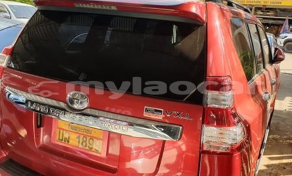 Buy Used Toyota Land Cruiser Prado Red Car in Vientiane in Vientiane Province Buy Used Toyota Land Cruiser Prado Red Car in Vientiane in Vientiane Province